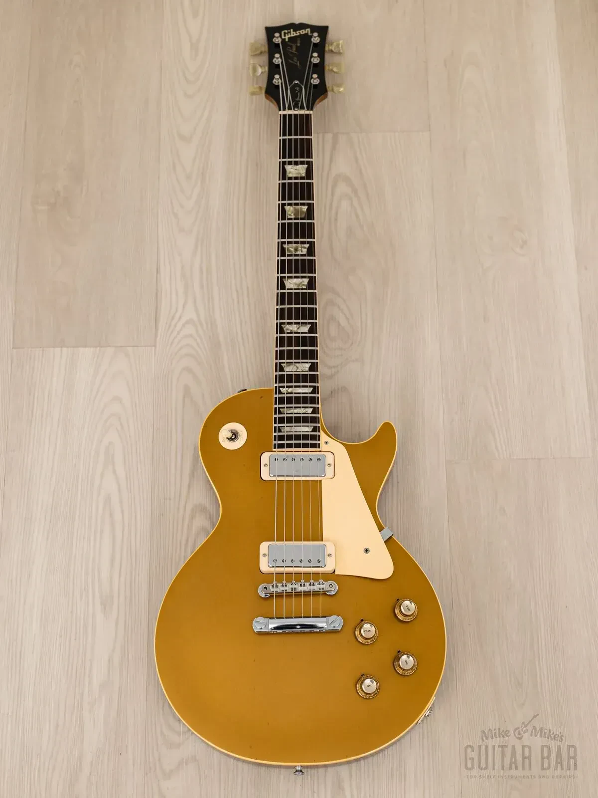 Электрогитара Gibson Les Paul Deluxe HH Goldtop w/case USA 1970