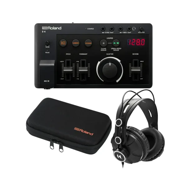 Roland E-4 Aira Compact Voice Tweaker Transformation Tool w Case and Headphones