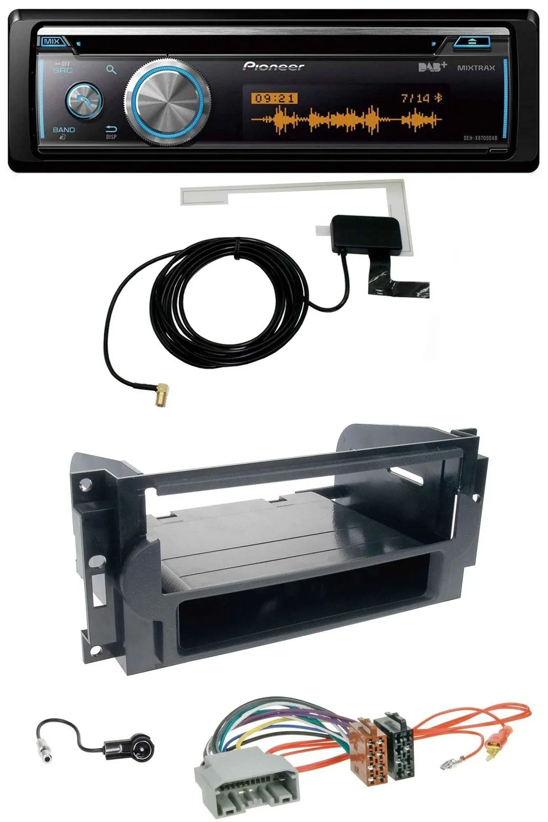 Автомагнитола Pioneer Bluetooth DAB MP3 USB CD для Chrysler 300C, Dodge Caliber, Jeep