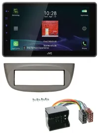 JVC DAB MP3 Bluetooth USB Autoradio für Renault Twingo 07-14 beige-grau