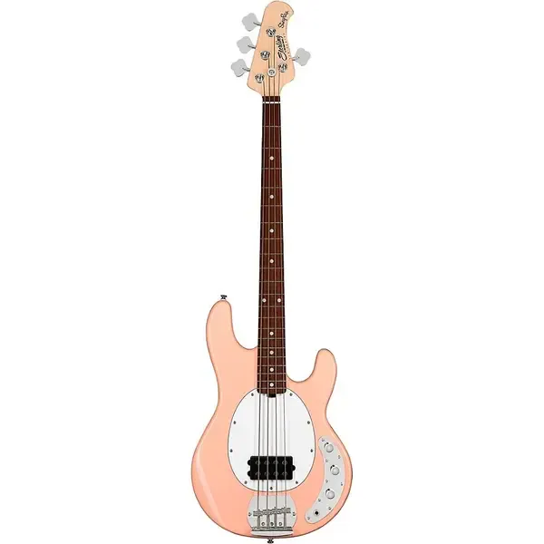 Бас-гитара Sterling by Music Man StingRay Ray4 Electric Bass Pueblo Pink White Pickguard