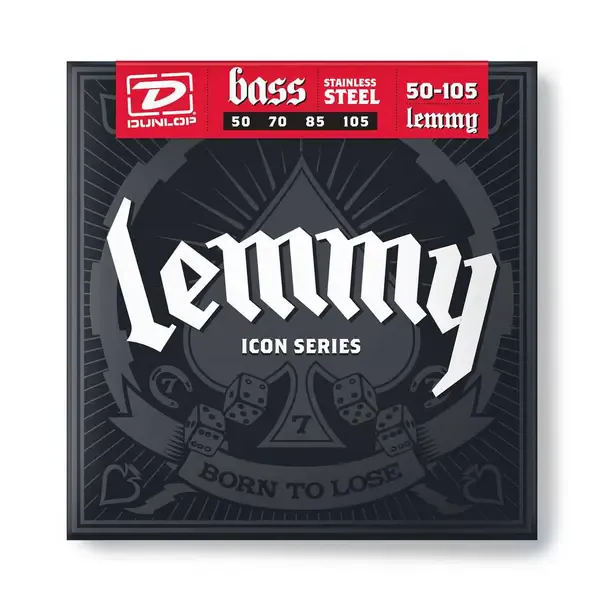 Струны для бас-гитары Dunlop Lemmy Signature LKS50105 50-105