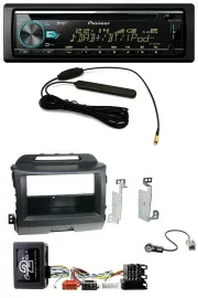 Pioneer CD MP3 Lenkrad DAB USB Autoradio für Kia Sportage 3 Navi 10-15 schwarz