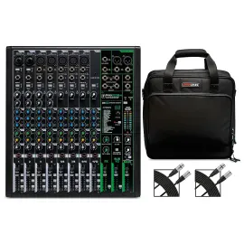 Mackie ProFX12v3 12-Channel Mixer With Gator Mixer Bag and Cables