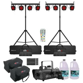 Chauvet DJ 4BAR Hex ILS 6-in-1 RGBAW+UV LED Wash Lighting Systems Pair idjnow