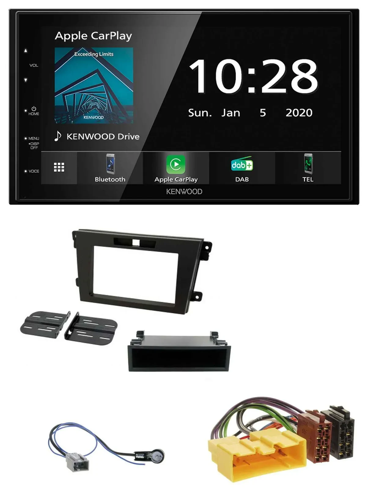 Kenwood Bluetooth MP3 DAB USB 2DIN Autoradio für Mazda CX-7 (2008-2010)