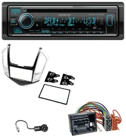 Kenwood MP3 Bluetooth DAB USB CD Autoradio für Chevrolet Cruze 2011-2016 silber