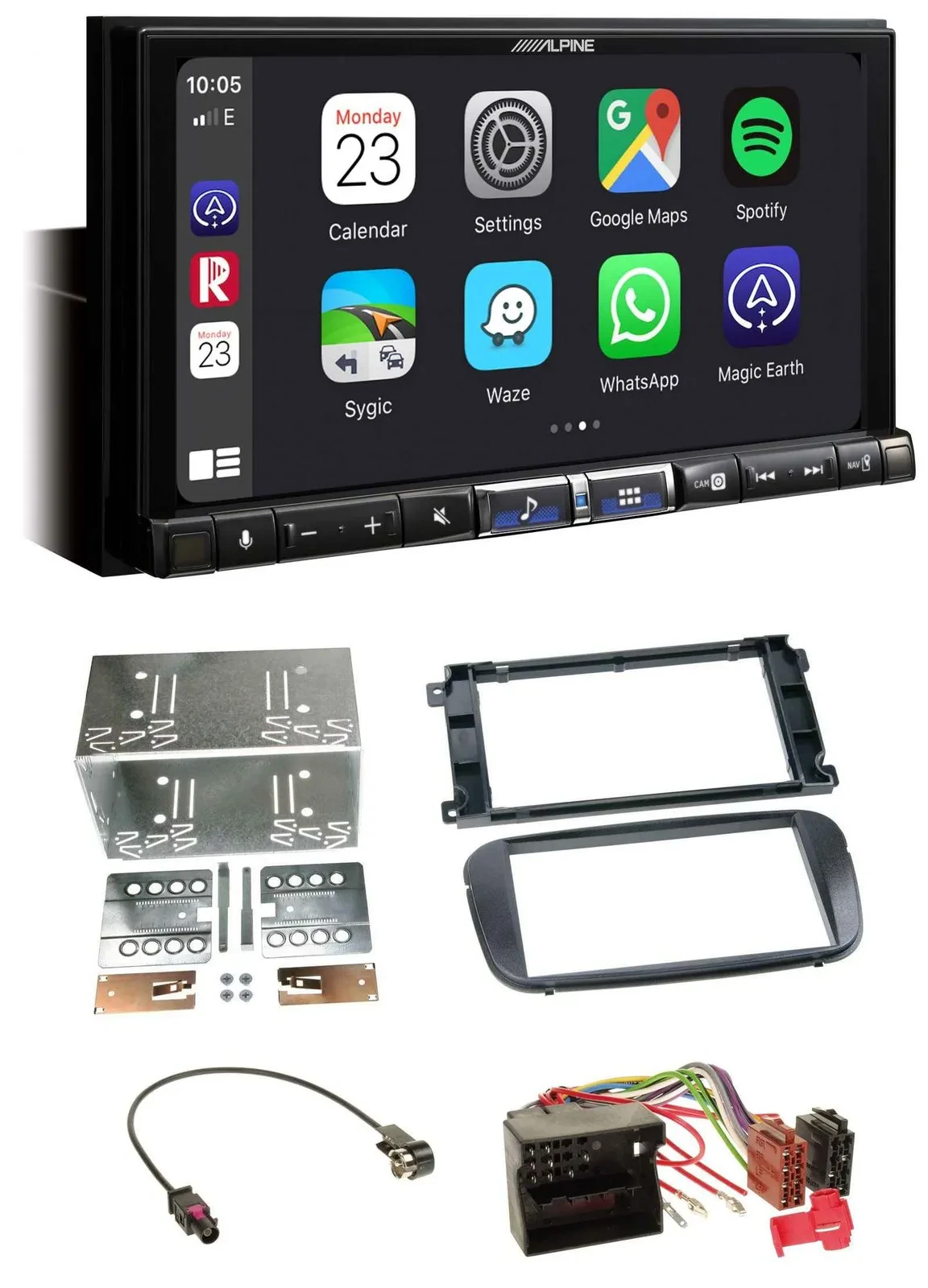 Alpine 2DIN DAB USB MP3 Bluetooth Autoradio für Ford S-Max Mondeo ab 2007 Profi