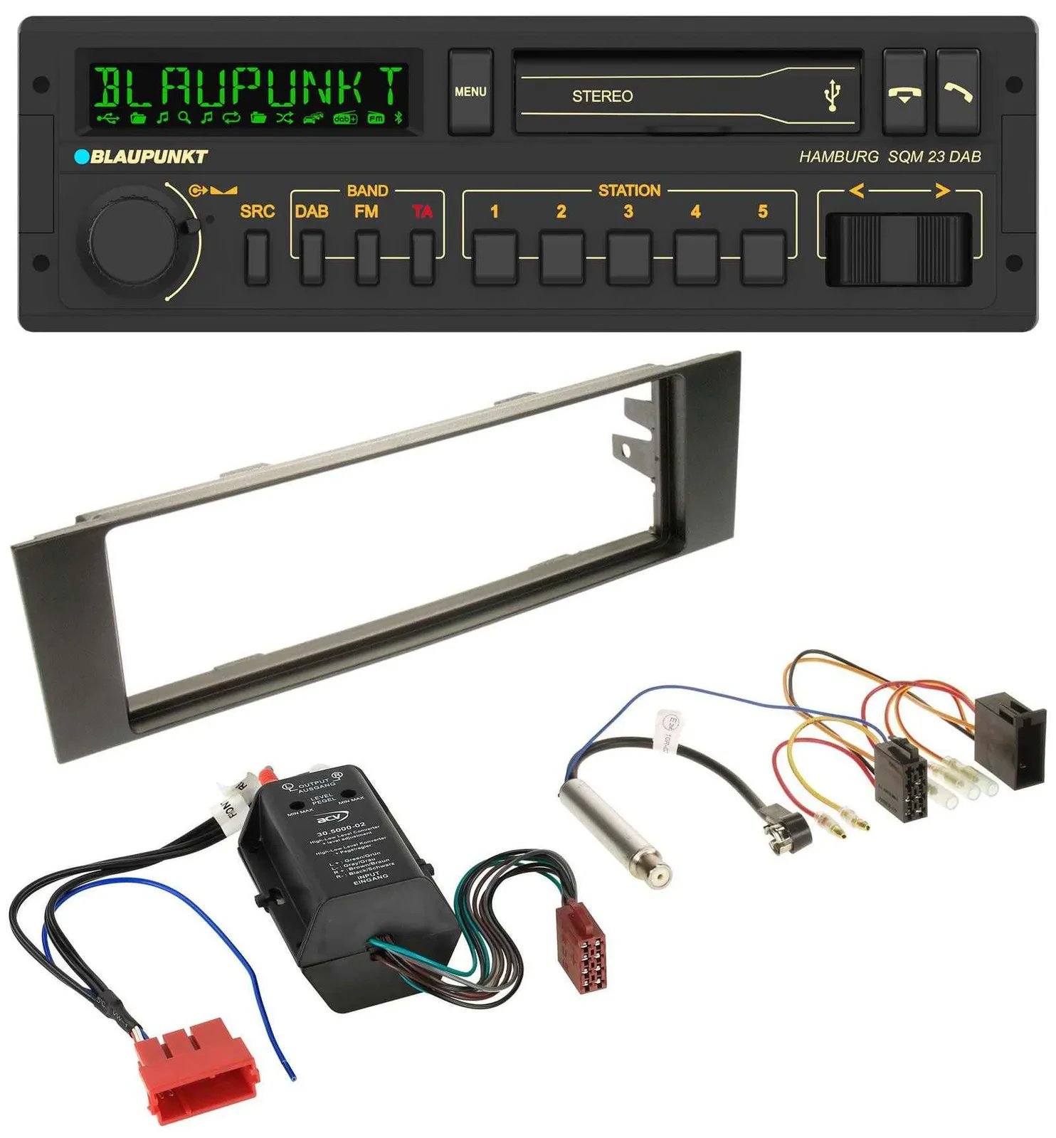 Blaupunkt USB DAB Bluetooth MP3 Autoradio für Audi A3 8P 03-06 Bose Aktivsystem