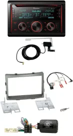 Pioneer 2DIN Lenkrad DAB USB CD Bluetooth Autoradio für SSangYong Rodius ab 2013