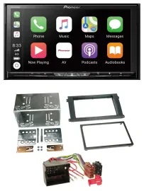Pioneer 2DIN MP3 USB DAB DVD Bluetooth Autoradio für Porsche Cayenne 2007-2010