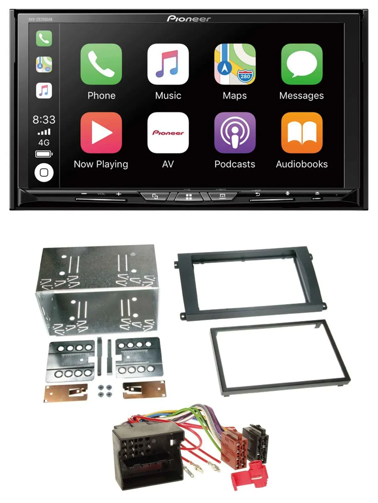 Pioneer 2DIN MP3 USB DAB DVD Bluetooth Autoradio für Porsche Cayenne 2007-2010