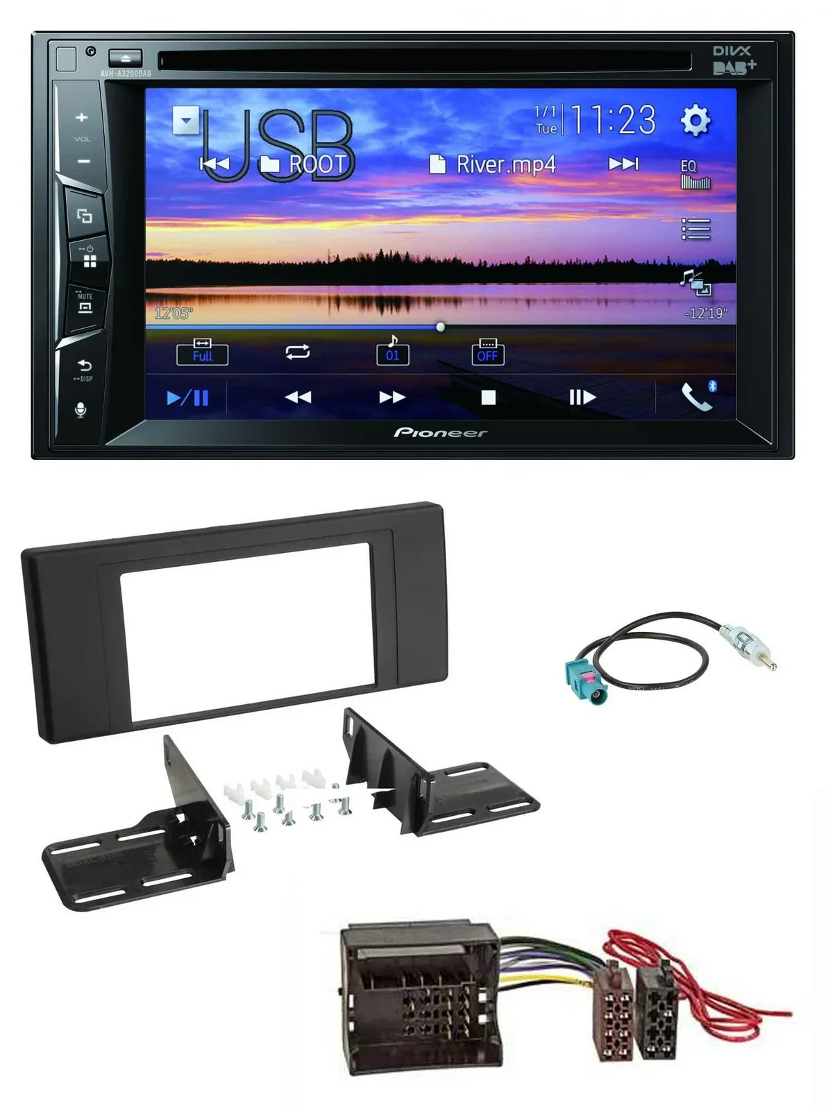 Автомагнитола для Land Rover Range Rover Vogue Pioneer 2DIN Bluetooth USB DVD DAB MP3