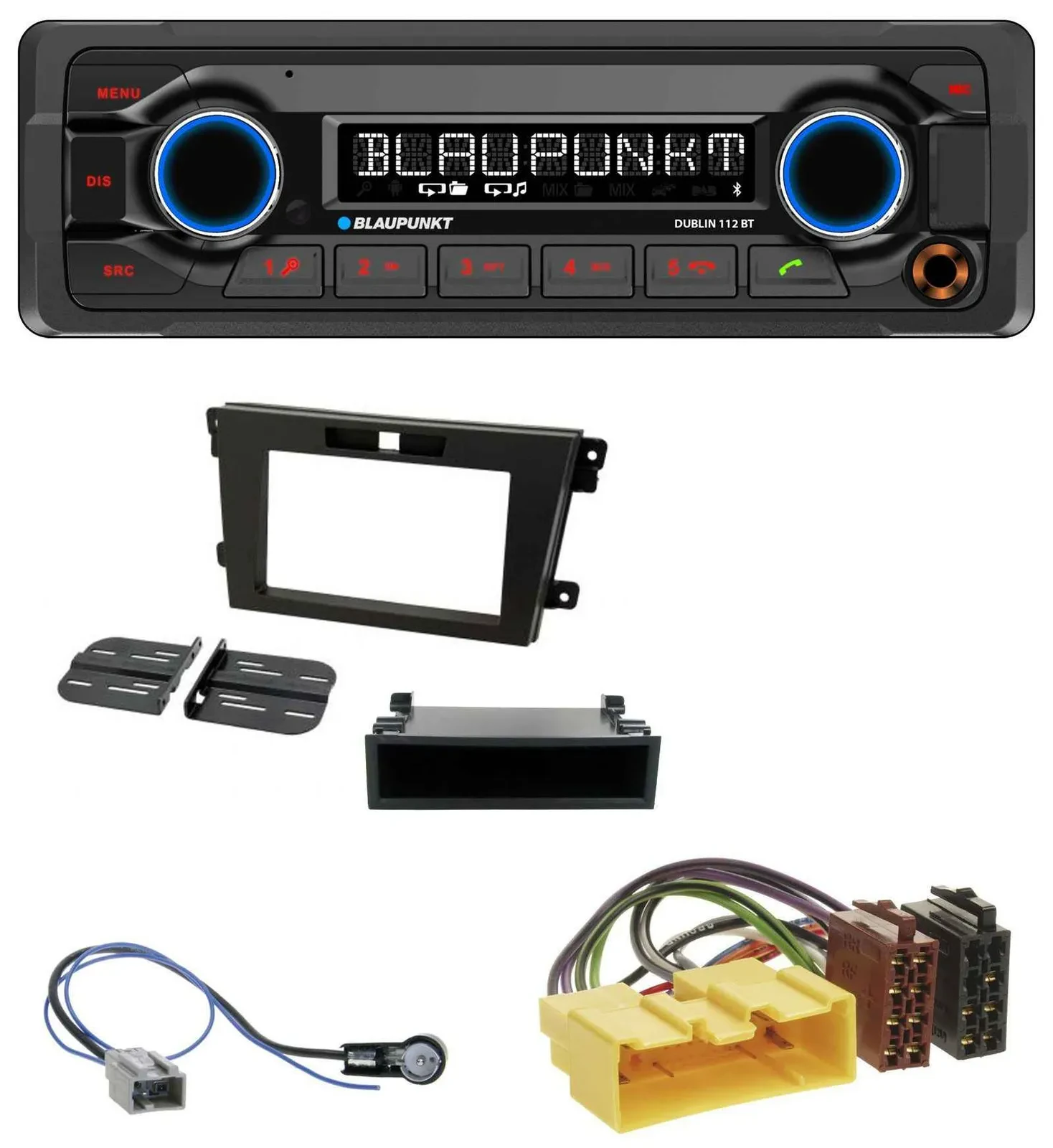 Автомагнитола Blaupunkt MP3 Bluetooth USB AUX для Mazda CX-7 (2008-2010)
