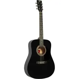 Акустическая гитара Rogue RA-90 Dreadnought Acoustic Guitar Satin Black