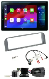 Pioneer Bluetooth DAB Lenkrad USB Autoradio für Alfa 147 GT 2007-2010 anthrazit
