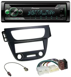 Pioneer USB MP3 DAB AUX CD Autoradio für Renault Megane 3 09-14 schwarz