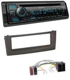 Kenwood Bluetooth USB CD MP3 DAB Autoradio für Fiat Grande Punto Punto ab 05 sch