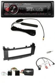 Автомагнитола для Mercedes A‑Class/B‑Class Pioneer 1DIN MP3 DAB USB с поддержкой управления на руле