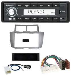Continental MP3 AUX USB DAB 1DIN Autoradio für Toyota Yaris (2007-2011)