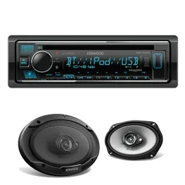 Автомагнитола Kenwood eXcelon KDC-X305 Single-DIN CD с 6x9" коаксиальными автоколонками (набор)