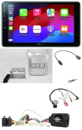 Pioneer Bluetooth 2DIN USB Lenkrad DAB Autoradio für Dacia ab 2012 hellsilber