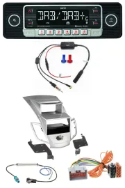 Автомагнитола для Ford Fiesta Dietz MP3 DAB Bluetooth USB серебристая