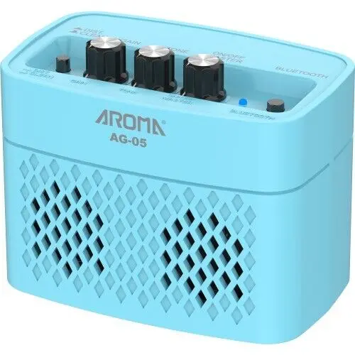 Комбоусилитель для электрогитары Aroma E05 Mini Bluetooth Electric Amp Blau