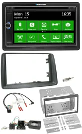 Автомагнитола Blaupunkt 2DIN Bluetooth DAB USB навигация TMC для Fiat Panda 2007–2012