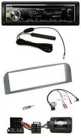 Pioneer MP3 USB CD DAB Lenkrad Autoradio für Alfa 147 GT anthrazit