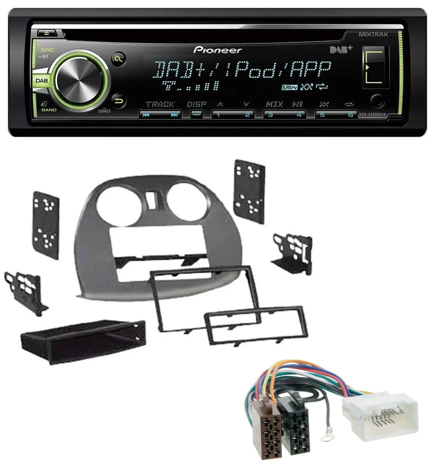 Автомагнитола Pioneer DAB, USB, MP3, AUX, CD для Mitsubishi Eclipse 4G (2005–2012)