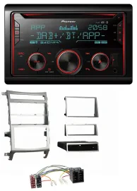 Pioneer 2DIN DAB MP3 Bluetooth USB CD Autoradio für Hyundai ix55 2009-2012 silbe