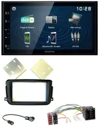Автомагнитола для Smart ForTwo 2010–2015 Kenwood 2 DIN, Bluetooth, USB, DAB, MP3, ISO