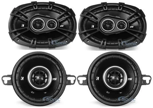 2) Kicker 43DSC69304 DSC6930 6x9 Car Speakers+2) 43DSC3504 DSC350 3.5" Speakers