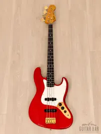 Бас-гитара Fender Custom Edition Jazz Bass JB62G-70 Clear Charcoal Red Japan 1993