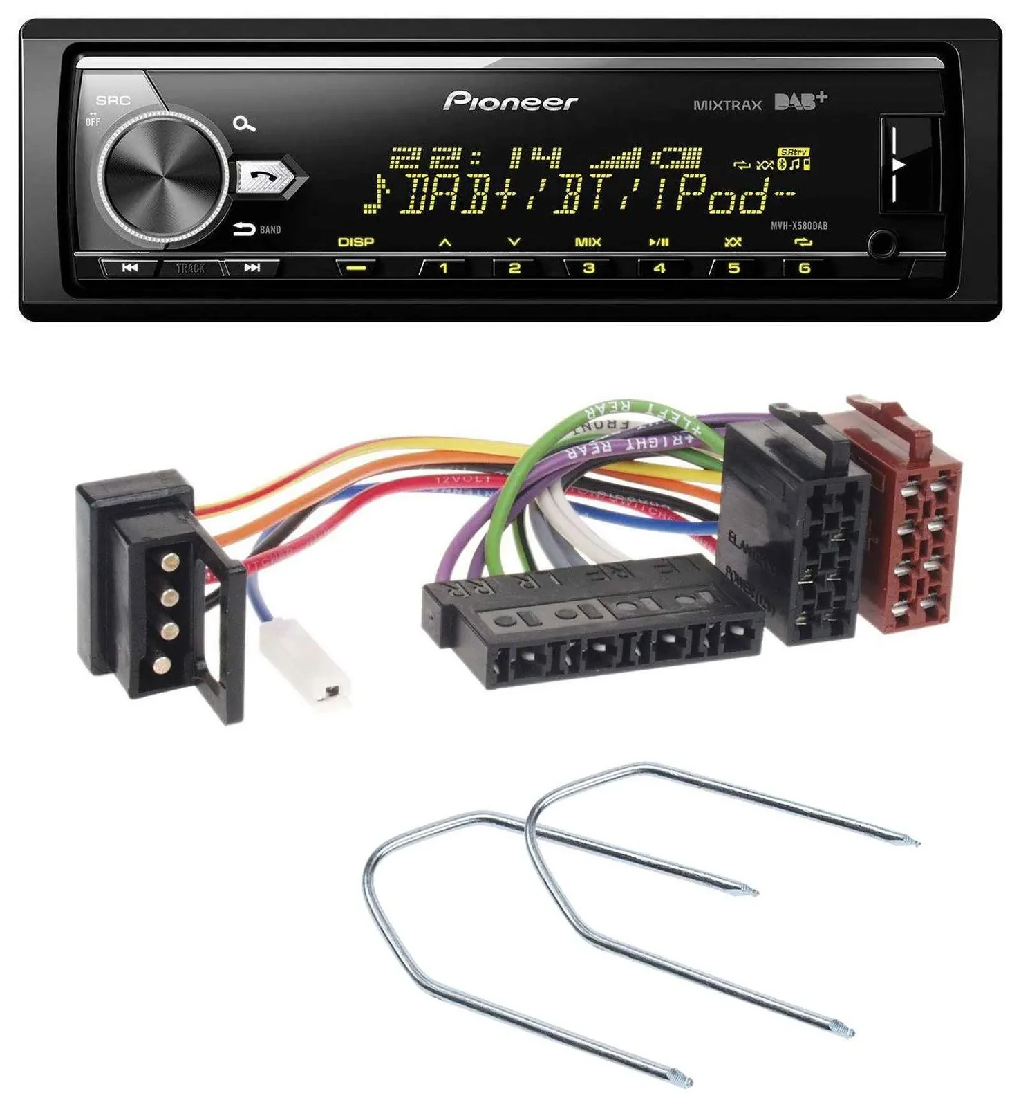 Pioneer Bluetooth USB DAB MP3 Autoradio für Mercedes E-Klasse W124 S-Klasse W126