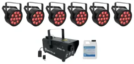 Комплект светового оборудования Chauvet DJ SlimPAR T12 ILS RGB D-Fi USB с дым-машиной