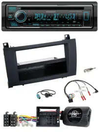 Kenwood Lenkrad Bluetooth DAB USB CD Autoradio für Mercedes SLK R171 2008-2011