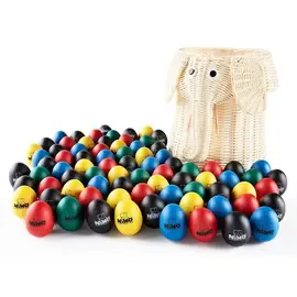Шейкеры Nino 80-Piece Egg Shaker Assortment with Elephant Basket 80 шт.