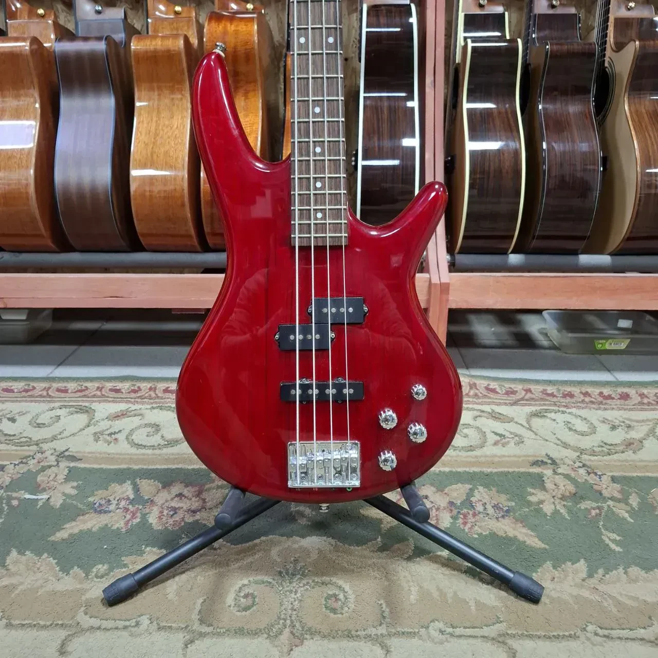 Бас-гитара Ibanez GSR200 PJ Transparent Red Indonesia 2008