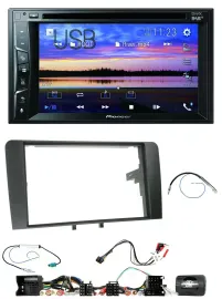 Pioneer Bluetooth 2DIN USB DVD DAB Lenkrad Autoradio für Audi A3 8P 2003-2012 Ak