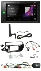 Pioneer MP3 DAB Lenkrad 2DIN Bluetooth Autoradio für Kia Rio UB ab 2015 piano sc