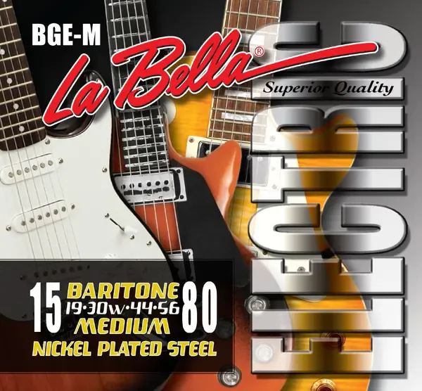 Струны для электрогитары баритон La Bella BGE-М Baritone 15-80