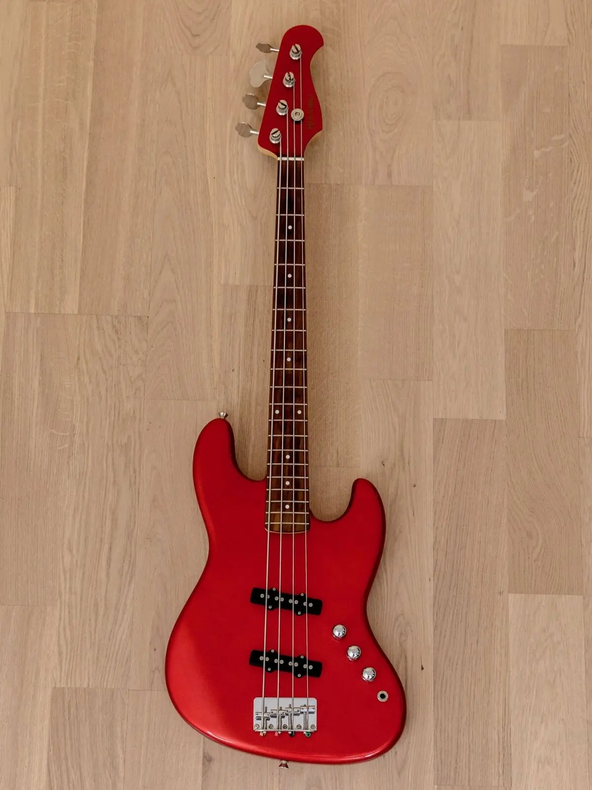 Бас-гитара History MMBJ Short Scale J Bass Candy Apple Red w/gigbag Japan 2002