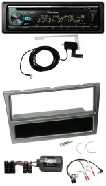 Pioneer MP3 Lenkrad CD USB DAB Autoradio für Opel Corsa C 00-04 aluminium