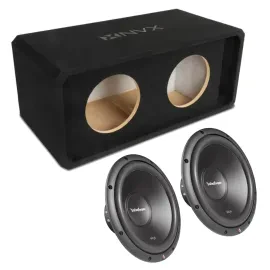 Сабвуфер пассивный для авто NVX NE102P_R2SD210 10" фазоинверторный слот-порт 3/4" MDF низкопрофильный