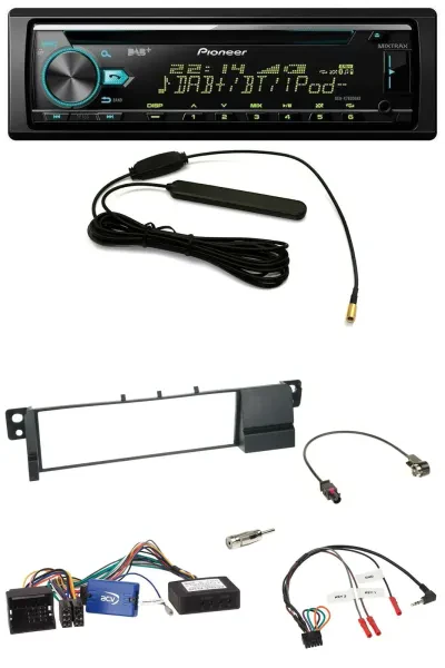 Pioneer CD MP3 Lenkrad DAB USB Autoradio für BMW 3er E46 01-07 schwarz