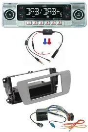 Автомагнитола для Seat Ibiza (с 2008) Dietz DAB, USB, MP3, Bluetooth, серый