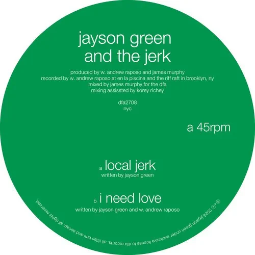Виниловая пластинка Jayson Green & The J - Local Jerk / I Need Love [New 12" Vinyl] Explicit