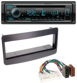 Kenwood MP3 Bluetooth DAB USB CD Autoradio für Toyota Celica, MR2 - schwarz